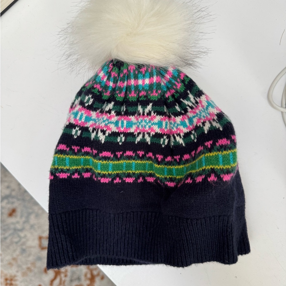 Colorful Knit Pom-Pom Beanie